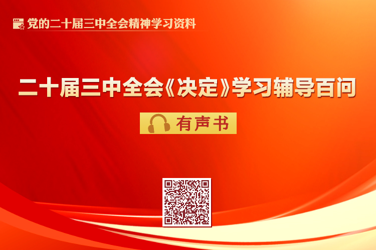 黨的二十屆三中全會《決定》學(xué)習(xí)輔導(dǎo)百問有聲書